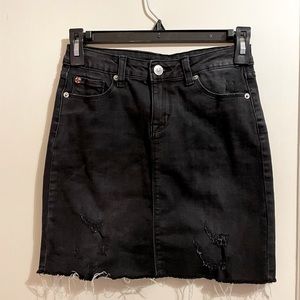 Hudson black denim mini skirt